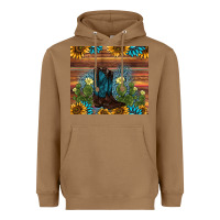 Toasted Coconut boot cactus sunflower gemstone Heavyweight Hoodie - AdoDesignShop