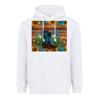 White boot cactus sunflower gemstone Heavyweight Hoodie - AdoDesignShop