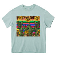 Arona western desert with leopard and sunflowers tumbler tbs Heavy Core Tee - TumblerDesignByShophia