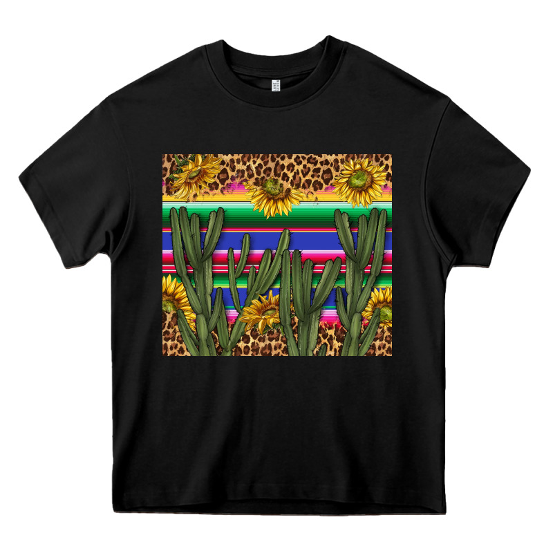 Western Desert With Leopard And Sunflowers Tumbler Tbs Heavy Core Tee by TumblerDesignByShophia | Teevron