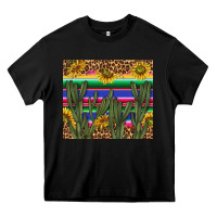 Black western desert with leopard and sunflowers tumbler tbs Heavy Core Tee - TumblerDesignByShophia