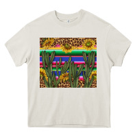 Cream western desert with leopard and sunflowers tumbler tbs Heavy Core Tee - TumblerDesignByShophia