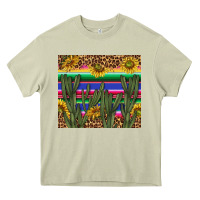 Mossy western desert with leopard and sunflowers tumbler tbs Heavy Core Tee - TumblerDesignByShophia