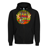 Black race coach  with leopard and peace hand Zipper Hoodie - AdoDesignShop