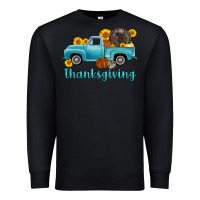 Black thanksgiving truck turkey Premium Sweatshirt - AdoDesignShop