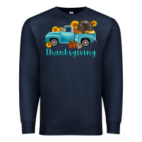 Navy thanksgiving truck turkey Premium Sweatshirt - AdoDesignShop