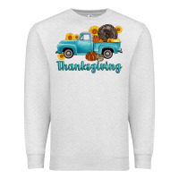 Oatmeal Heather thanksgiving truck turkey Premium Sweatshirt - AdoDesignShop