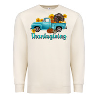 Sandshell thanksgiving truck turkey Premium Sweatshirt - AdoDesignShop