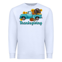 White thanksgiving truck turkey Premium Sweatshirt - AdoDesignShop