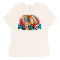 Bone meowica 4th of july Ladies Tee - CowGirlArtShop