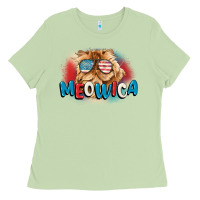 Matcha meowica 4th of july Ladies Tee - CowGirlArtShop
