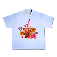 Grape Ice Valentines Day Frappe Coffee Urban Heavy Tee - FaDigitalArtStudio