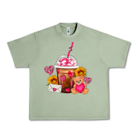 Oil Green Valentines Day Frappe Coffee Urban Heavy Tee - FaDigitalArtStudio