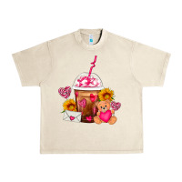 Sandshell Valentines Day Frappe Coffee Urban Heavy Tee - FaDigitalArtStudio