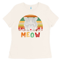 Bone funny vintage raccoon meow raccoon lovers Ladies Tee - linhVisuals