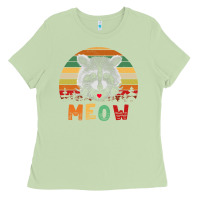 Matcha funny vintage raccoon meow raccoon lovers Ladies Tee - linhVisuals