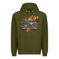 Army Green blessed nurse Premium Hoodie - SublimationCraftShop