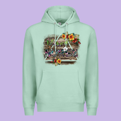 Blessed Nurse Premium Hoodie Designed By Sublimationcraftshop