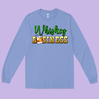 Whiskey Business Long Sleeve Tee Designed By Fadigitalartstudio