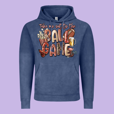 Take Me Out To The Ball Game Vintage Hoodie Designed By Fadigitalartstudio