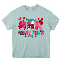 Happy Valentine's Day With Teeth Valentine's Day Heavy Core Tee | Teevron
