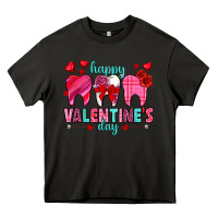 Asphalt Happy Valentine's Day with teeth Valentine's Day Heavy Core Tee - HowdyJamesFarm