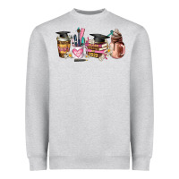 Heather Grey senior 2023 graduation coffee cups Heavyweight Sweatshirt - AdoDesignShop