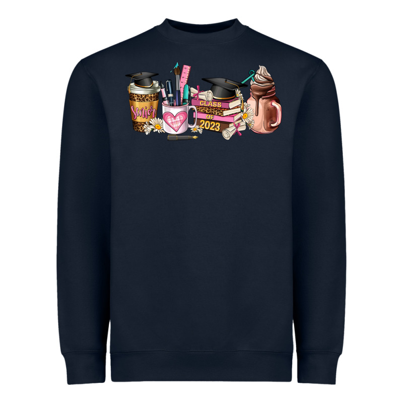 Senior 2023 Graduation Coffee Cups Heavyweight Sweatshirt by AdoDesignShop | Teevron
