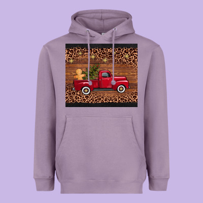 Christmas Truck Heavyweight Hoodie Designed By Adodesignshop