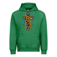 Emerald cross Urban Hoodie - JahusDesignShop