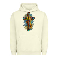 Pigment Pistachio cross Urban Hoodie - JahusDesignShop