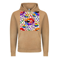 Vintage Camel Pride lgbtq lips and heart lollipop seamless patte Vintage Hoodie - BundleAndBundleShop