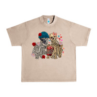 French Oak Skeleton couple Valentine's Day Urban Heavy Tee - FaDigitalArtStudio
