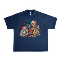 Navy Skeleton couple Valentine's Day Urban Heavy Tee - FaDigitalArtStudio
