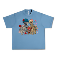 Pebble Blue Skeleton couple Valentine's Day Urban Heavy Tee - FaDigitalArtStudio