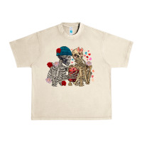 Sandshell Skeleton couple Valentine's Day Urban Heavy Tee - FaDigitalArtStudio