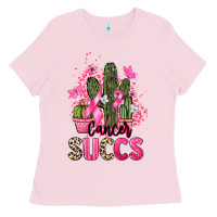 Bubblegum Pink Cancer succs Cancer Awareness Ladies Tee - HowdyJamesFarm