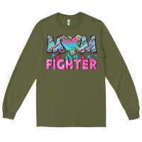 Army Green Western Mom Is A Fighter Long Sleeve Tee - BundleAndBundleShop