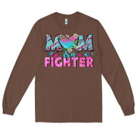Chestnut Western Mom Is A Fighter Long Sleeve Tee - BundleAndBundleShop