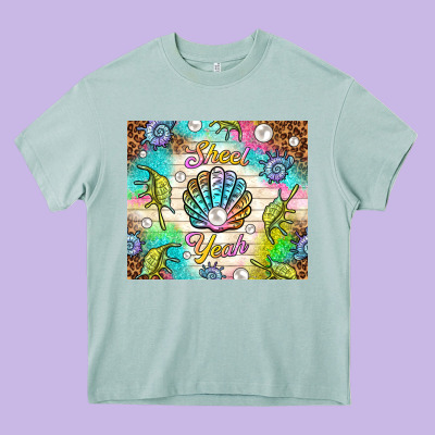 Shell Yeah Heavy Core Tee Designed By Tumblerdesignbyshophia