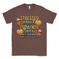 Chestnut stressed blessed pumpkin spice obsessed Classic Tee - CowGirlArtShop