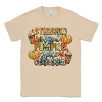 Mushroom stressed blessed pumpkin spice obsessed Classic Tee - CowGirlArtShop