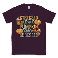 Plum stressed blessed pumpkin spice obsessed Classic Tee - CowGirlArtShop