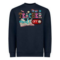 Navy teacher mode off Heavyweight Sweatshirt - AdoDesignShop