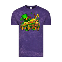Cloud Purple St. Patrick's Kentucky map Vintage Tee - OliviaCreatesArt