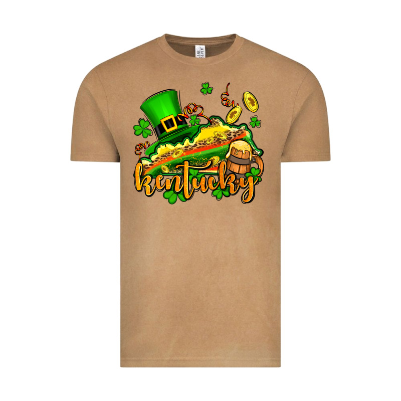 St. Patrick's Kentucky Map Vintage Tee by OliviaCreatesArt | Teevron