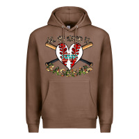 Chestnut all you need is love baseball Premium Hoodie - CowhideDigitalArt