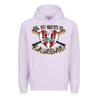 Lilac all you need is love baseball Premium Hoodie - CowhideDigitalArt