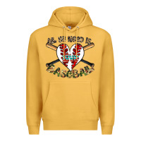 Mustard all you need is love baseball Premium Hoodie - CowhideDigitalArt