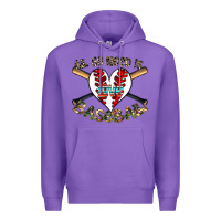 Purple all you need is love baseball Premium Hoodie - CowhideDigitalArt